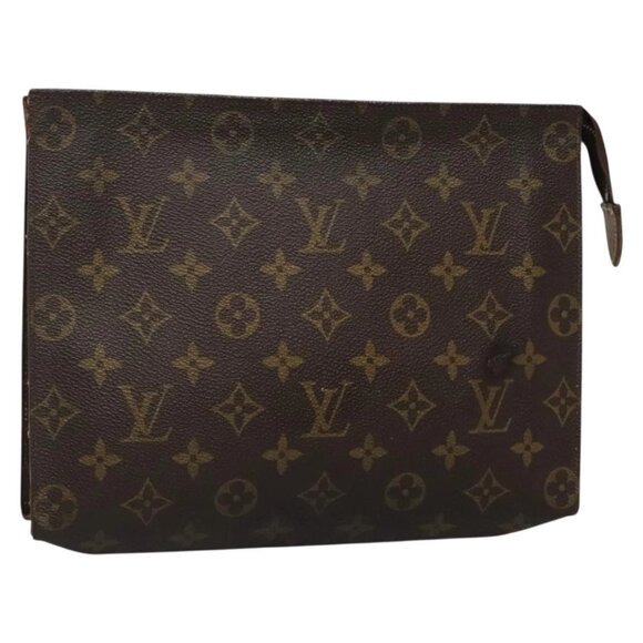 LOUIS VUITTON Monogram Poche Toilette 26 Pouch M47542 LV Auth 130712 - Picture 1 of 16